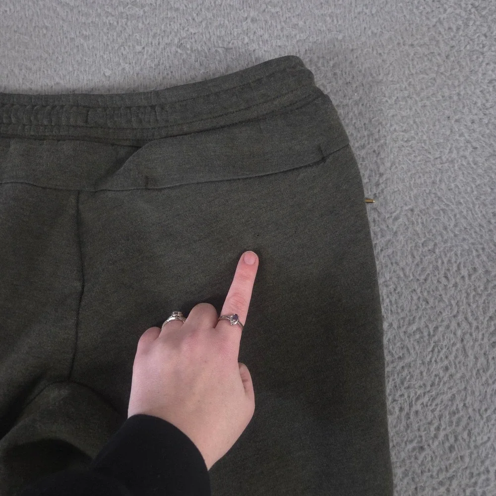 Nike Pants Men Large Green Joggers Tech Fleece Tapered Leg Zip Pocket Sweatpants